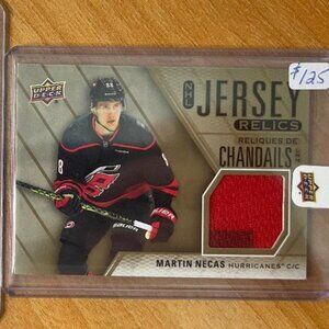 2024-25 Upper Deck Tim Hortons Jerseys #JMN Martin Necas Hockey Card